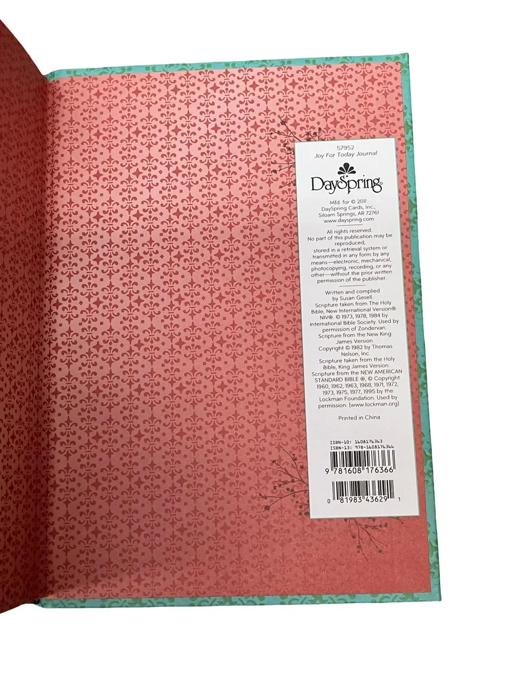Dayspring Journal Bundle Joy For Today & Whatever Is Lovely Religious Christian